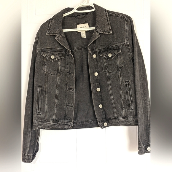 Forever 21 Jackets & Blazers - Black Jean Jacket - Forever 21
